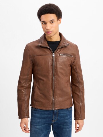 Finshley & Harding Tussenjas ' Cork ' in Bruin: voorkant