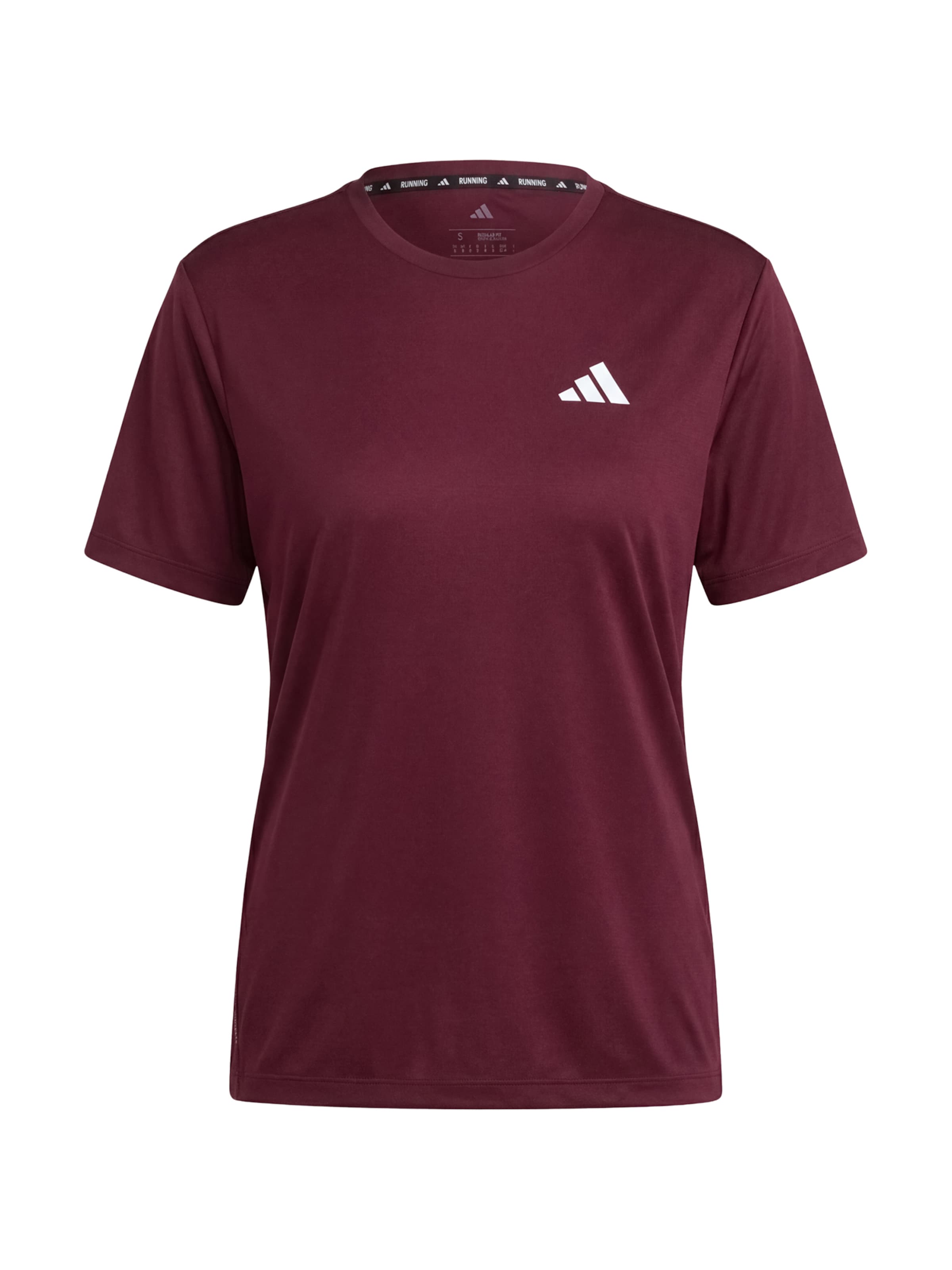 sarkans ADIDAS PERFORMANCE Sporta krekls: no priekšpuses