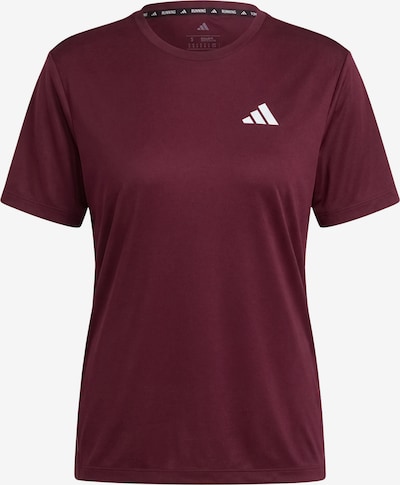 XS dydžio Sportiniai marškinėliai iš ADIDAS PERFORMANCE, spalva – vyno raudona spalva, Prekių apžvalga