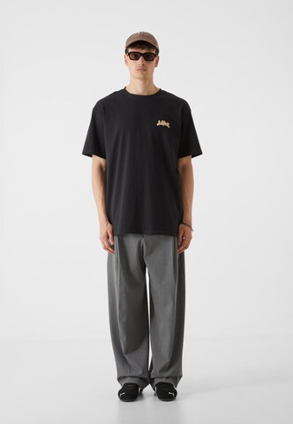 Lost Youth Shirt 'Western Motel' in Zwart