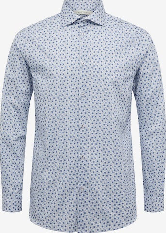 Bertoni Slim fit Button Up Shirt 'Tyr' in Blue: front