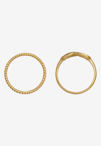 ELLI Ring Infinity, Twisted in Gold