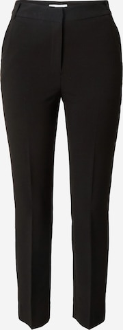 Pantaloni con piega frontale di Warehouse in nero: frontale
