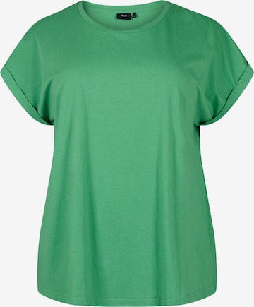 Zizzi Shirt 'KATJA' in Groen