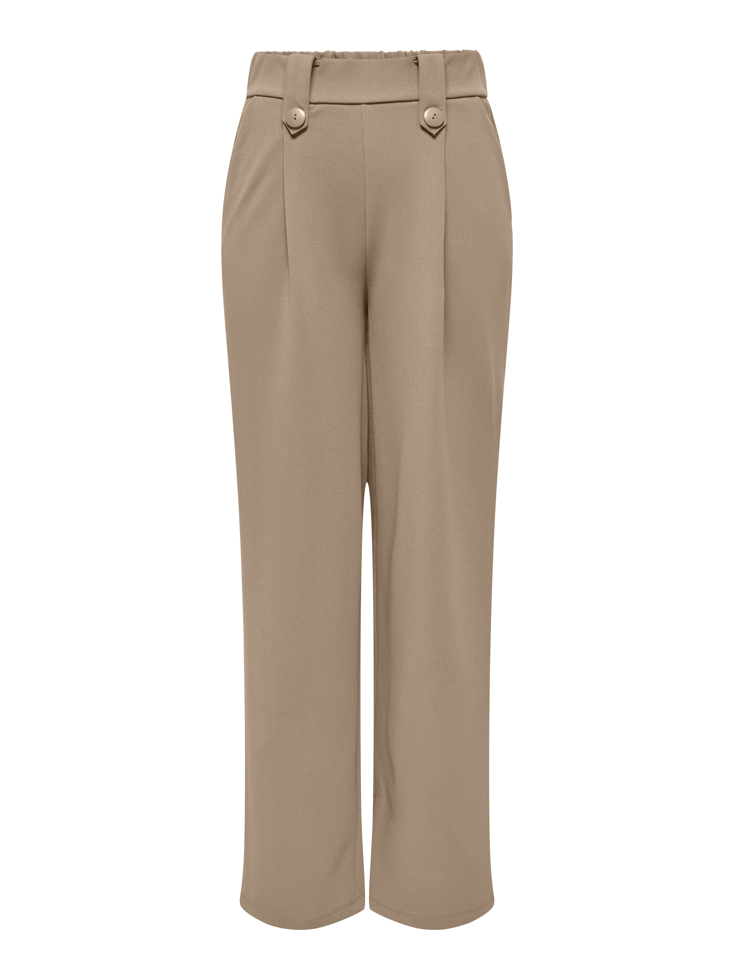 ONLY Široke hlačnice Hlače z naborki 'ONLSANIA' | bež barva: sprednja stran