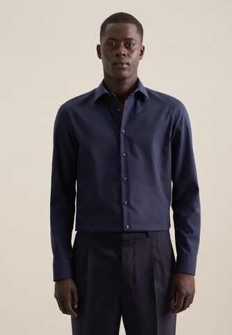 Fit confort Chemise business SEIDENSTICKER en bleu : devant
