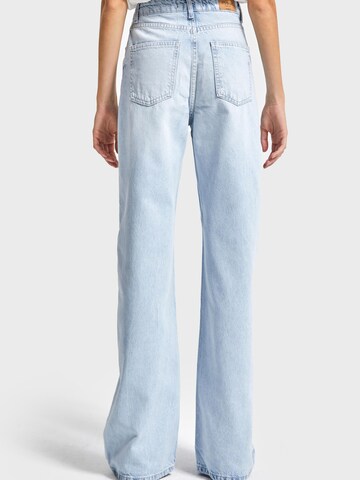 IT'S BASIC Regular Jeans 'Straight High Rise Jeans' in Blauw