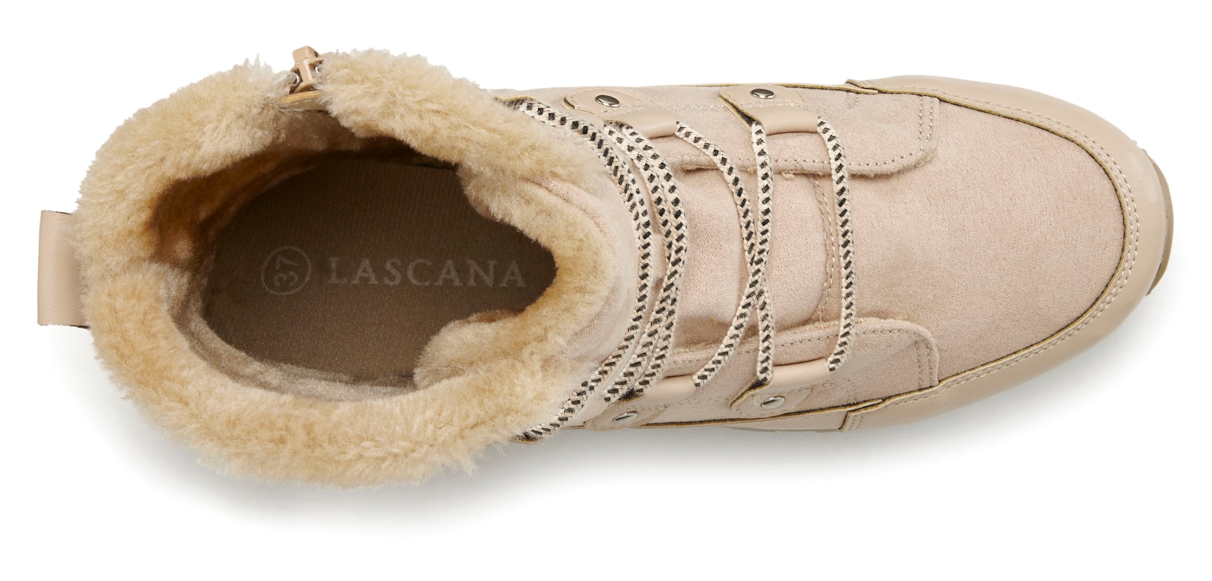 VIVANCE Schnürstiefel in Beige