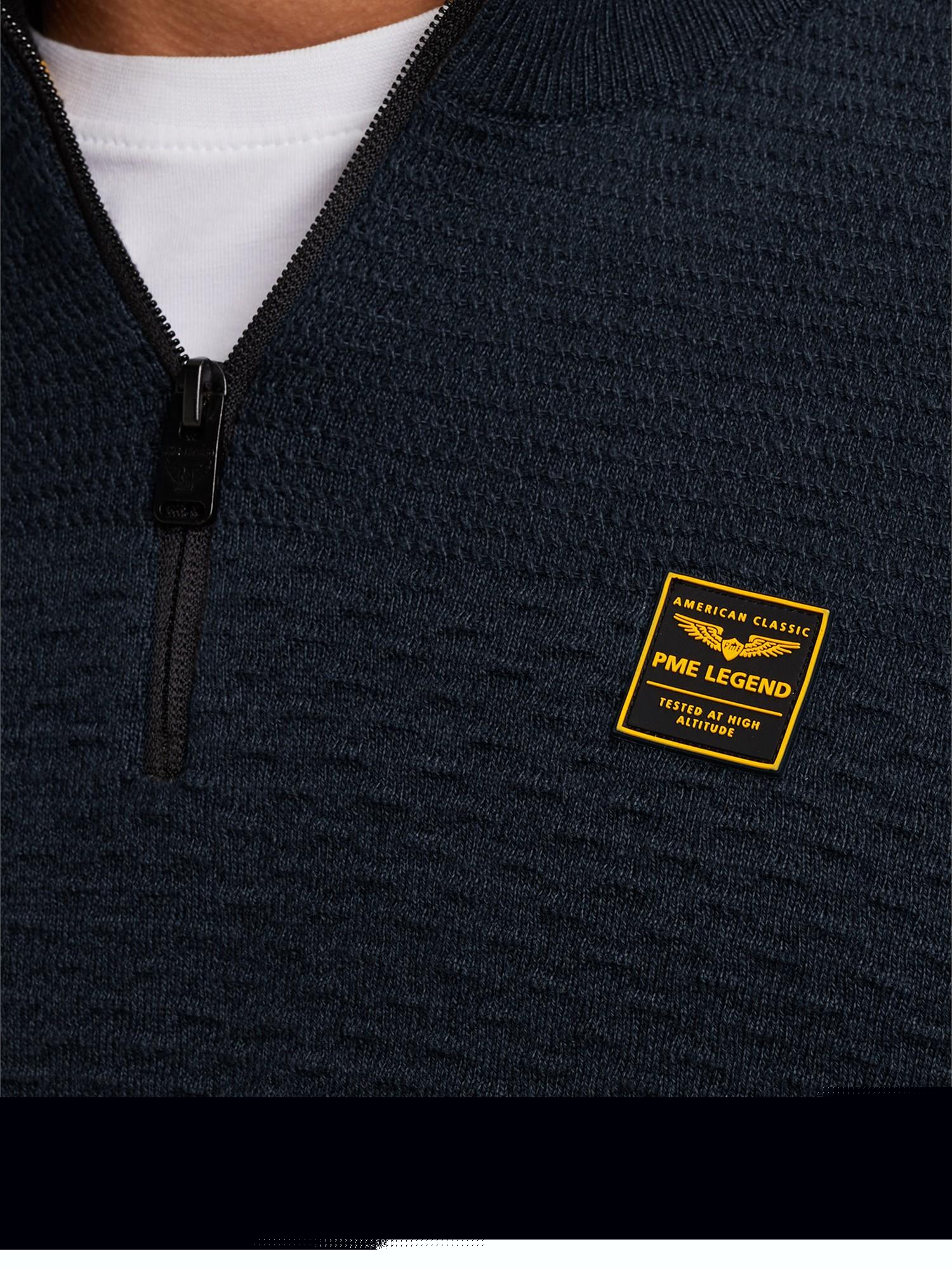 Pullover 'Pullover with half zipper' di PME Legend in blu