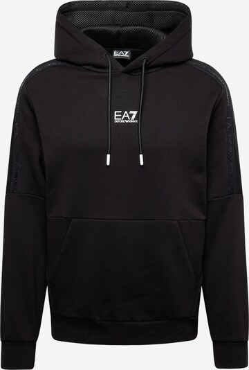 EA7 Emporio Armani Sweat-shirt en noir / blanc, Vue avec produit