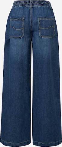 Wide leg Jeans 'Catie' de la QS pe albastru