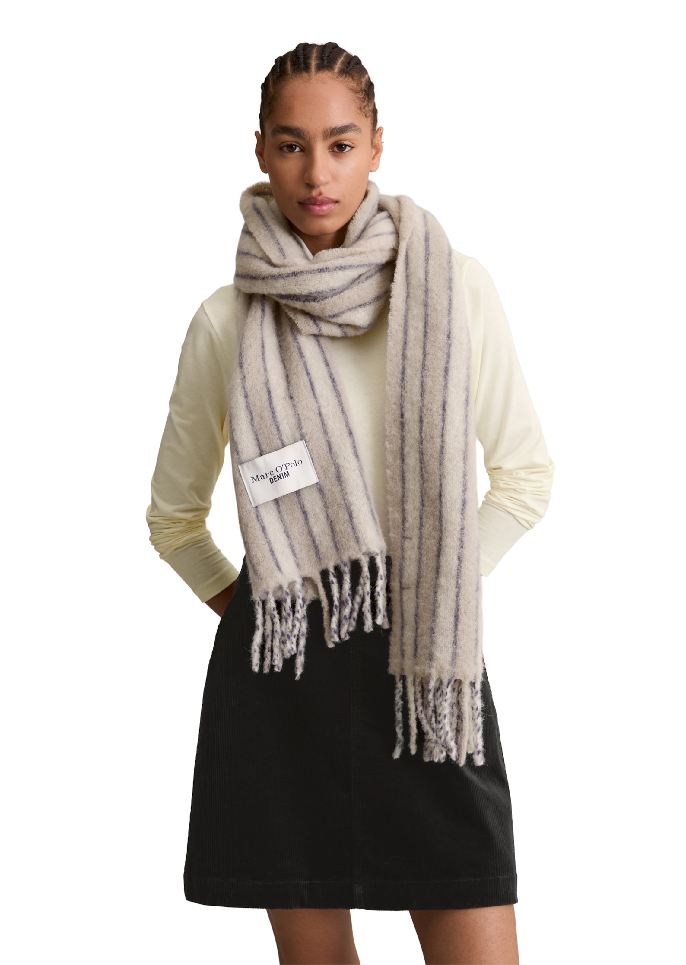 Marc O'Polo DENIM Sjaal in Beige: voorkant