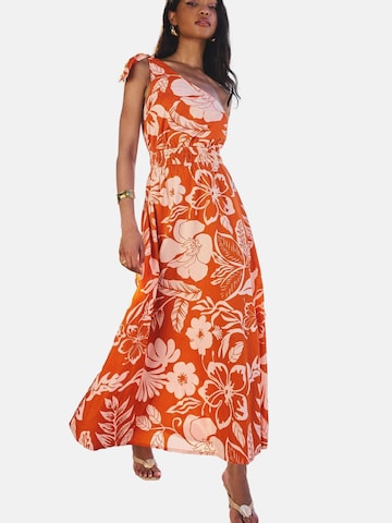 Abito estivo di Lipsy in arancione: frontale