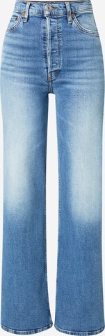 RE/DONE Široke hlačnice Kavbojke | modra barva: sprednja stran