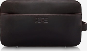 PURE Studios Toiletry Bag 'Atlas XL' in Brown: front