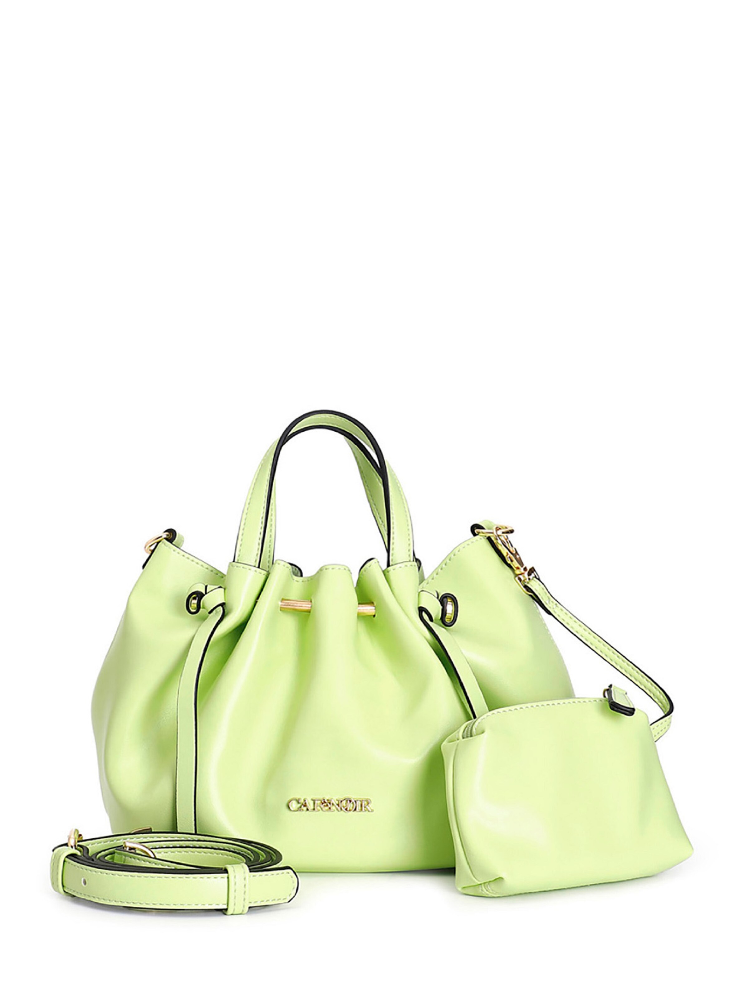 Borsa a sacco CAFè NOIR di colore verde chiaro, Visualizzazione prodotti