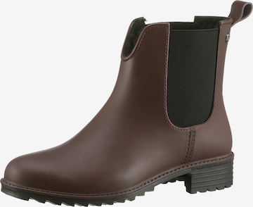 Rieker Rubber Boots in Brown: front