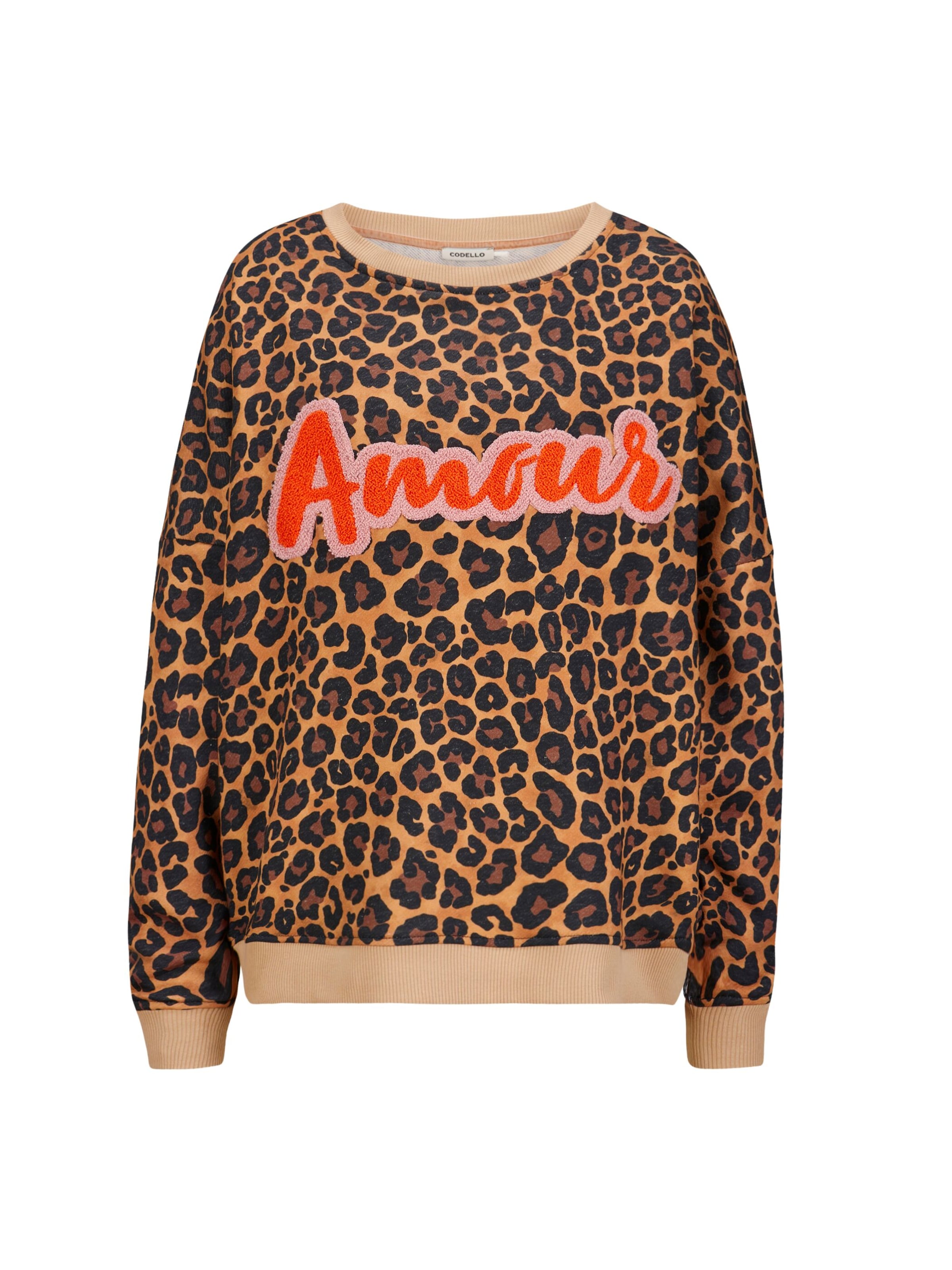 CODELLO Sweatshirt in Brown: front