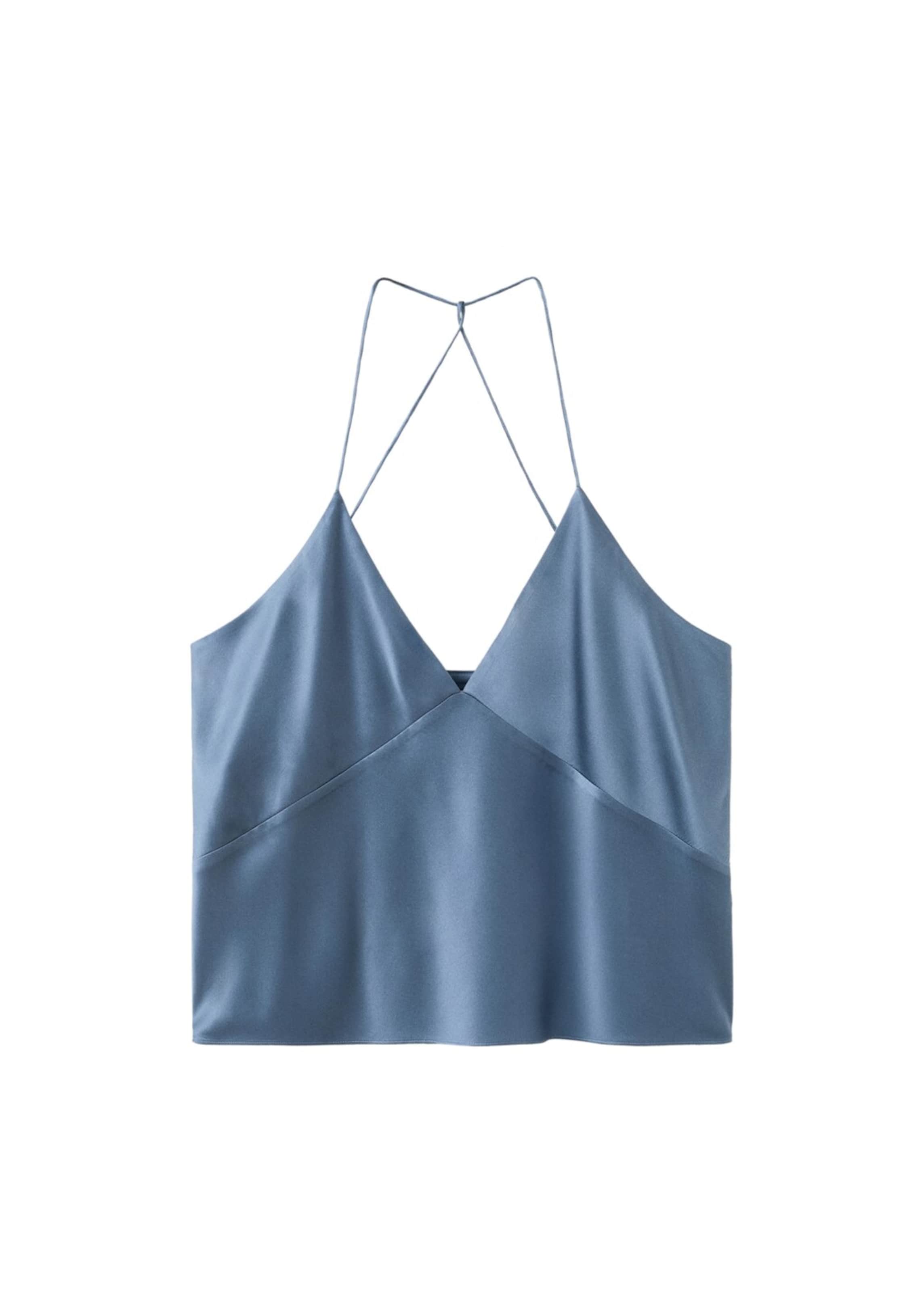 MANGO Schlafshirt 'Litu' in Blau: Vorderseite