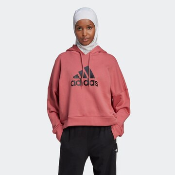 ADIDAS SPORTSWEAR Sports sweatshirt 'Future Icons Badge Of Sport' in Red: front