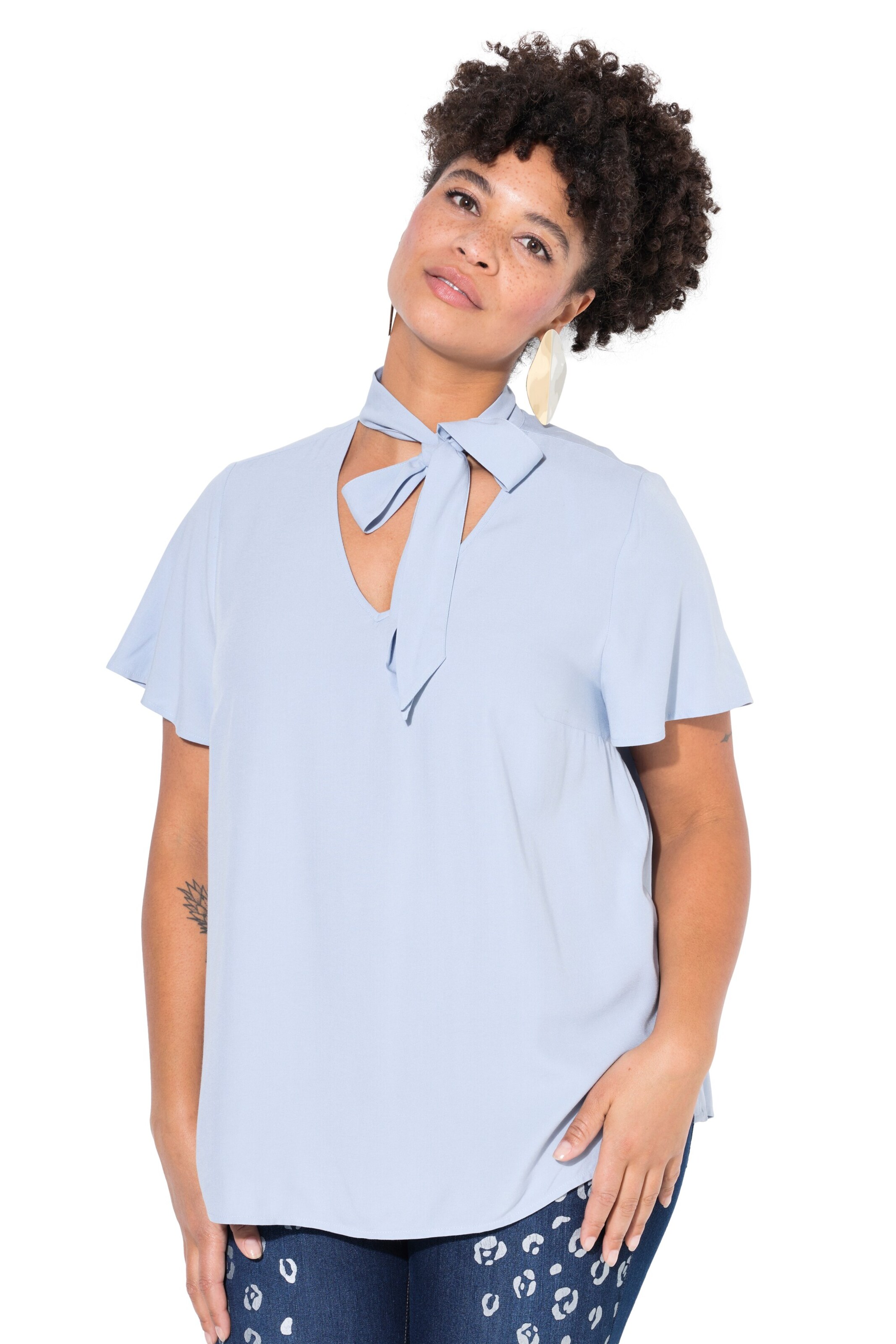 MIAMODA Blouse in Blauw: voorkant