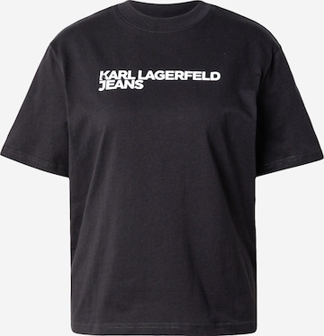 Maglietta di KARL LAGERFELD JEANS in nero: frontale