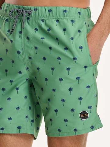 Shiwi Plavecké šortky 'PALM' – zelená