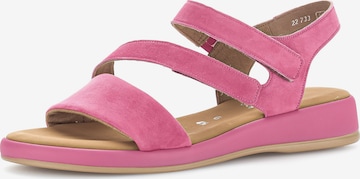 GABOR Strap Sandals in Pink: front
