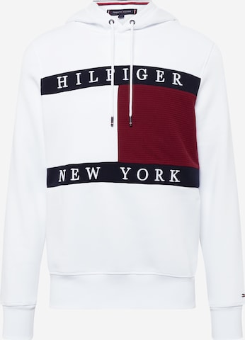 TOMMY HILFIGER Mikina – bílá: přední strana