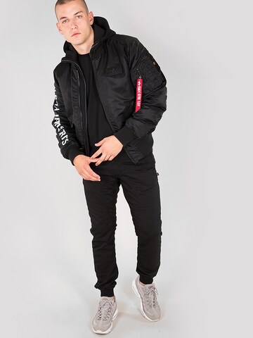 ALPHA INDUSTRIES Демисезонная куртка 'MA-1 D-Tec SE' в Черный