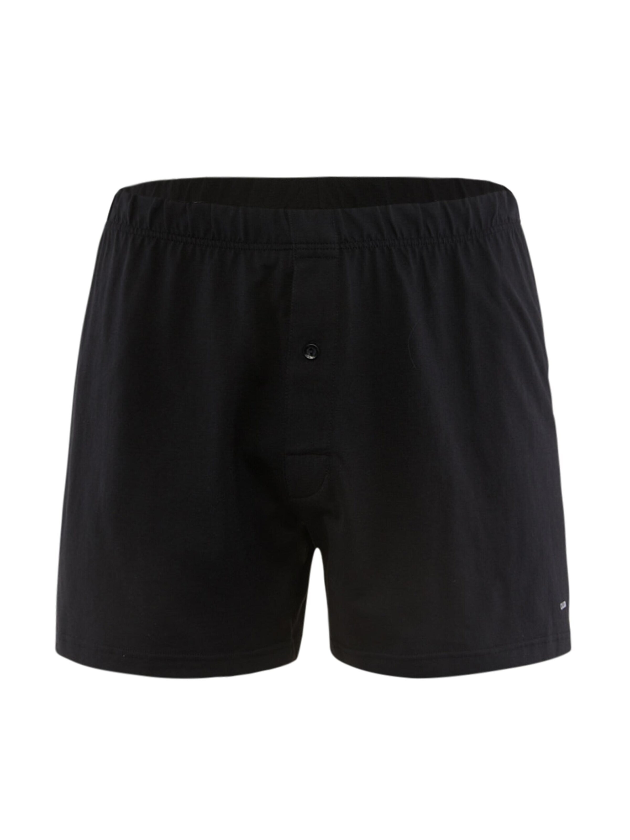CALIDA Boxer shorts 'Cotton Code' in Black: front