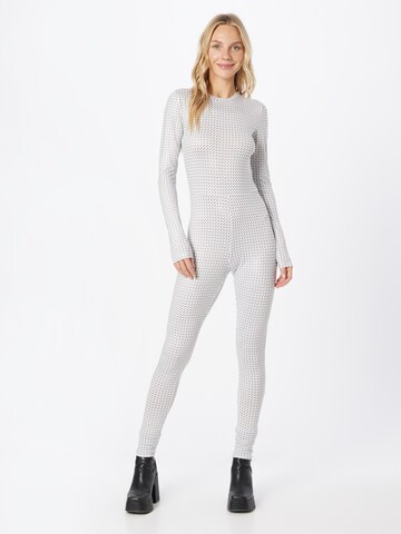 BZR Jumpsuit 'Regina Roxana' in White: front