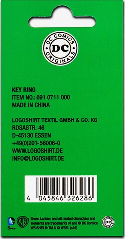 LOGOSHIRT Key Ring in Green