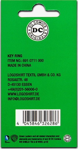 LOGOSHIRT Key Ring in Green