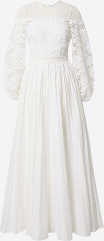 True Decadence Evening Dress in White: front