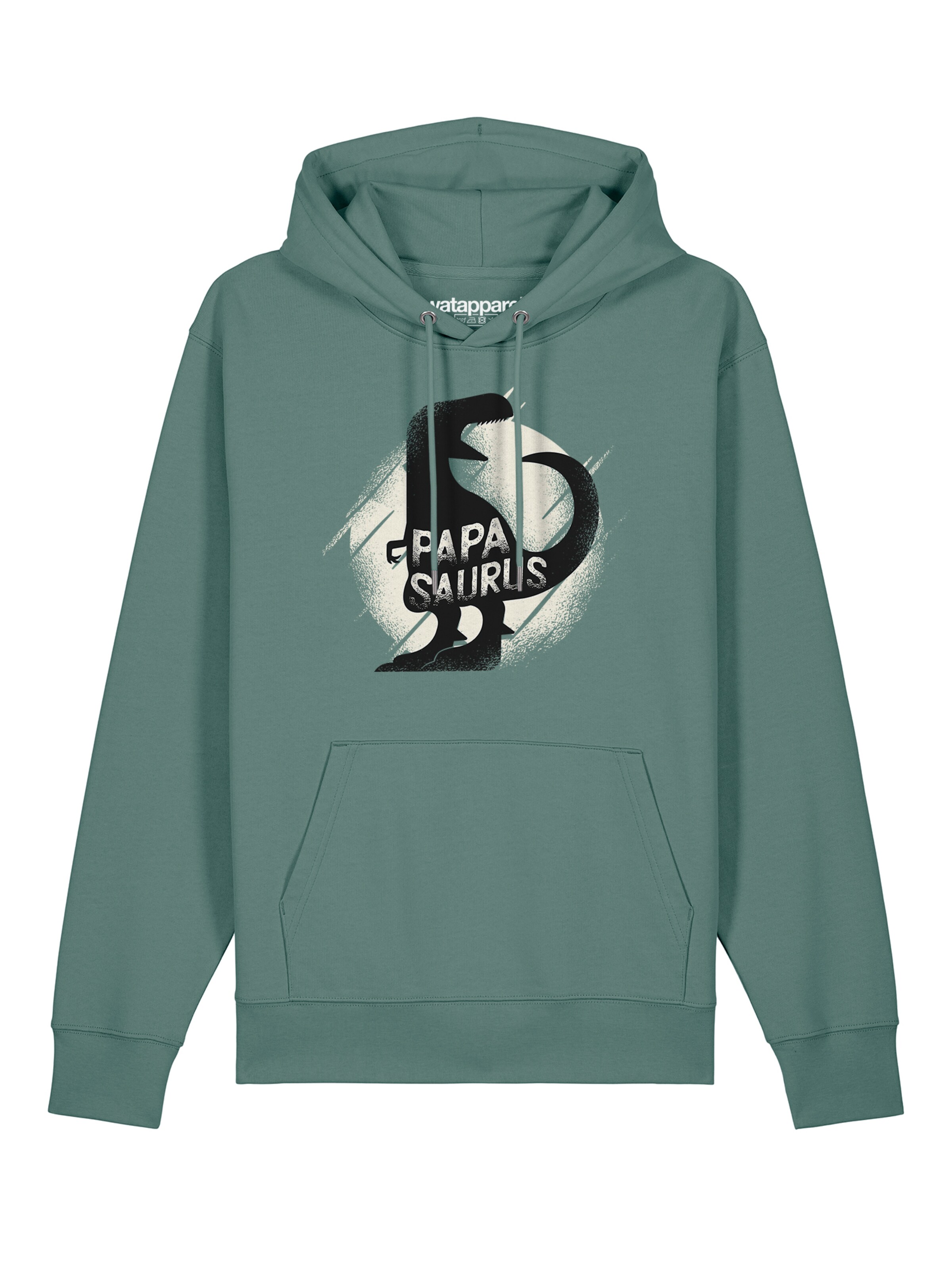 Sweat-shirt 'Papasaurus' Watapparel en vert : devant