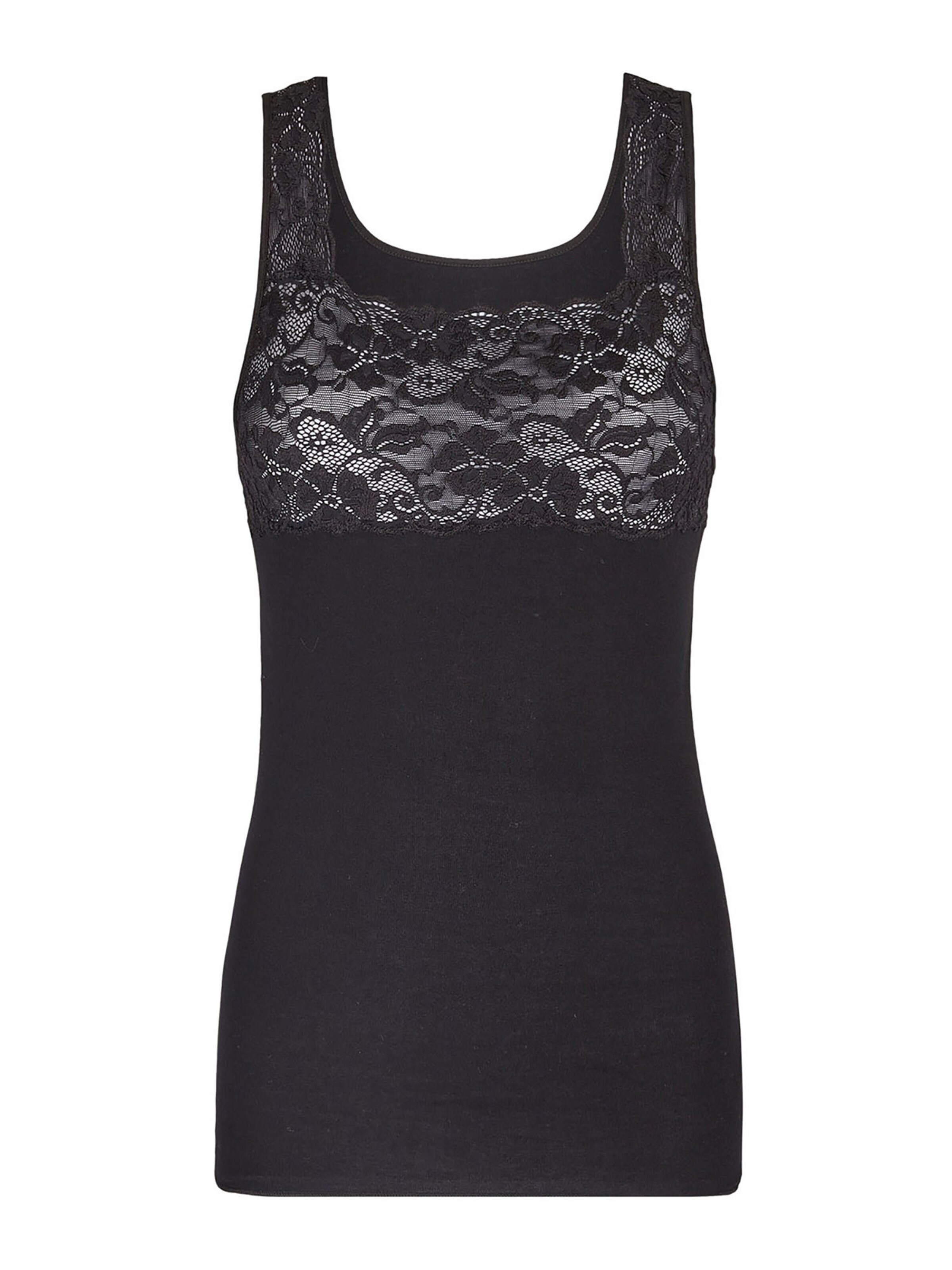 Nina von C. Undershirt 'Fine Cotton' in Black