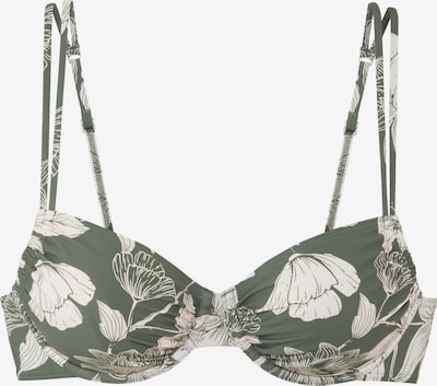 s.Oliver Bikinitoppi 'LM' värissä beige / vihreä, Tuotenäkymä
