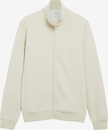 Veste de survêtement s.Oliver en beige : devant