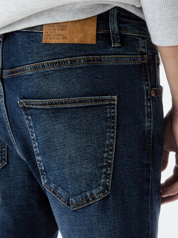 Pull&Bear Slimfit Jeans i blå