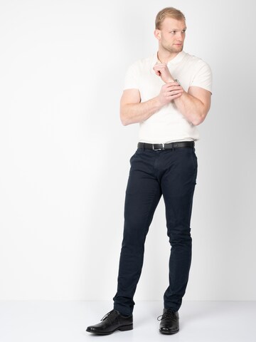 Coupe slim Pantalon chino Sunwill en bleu