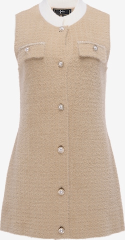 faina - Vestido en beige: frente