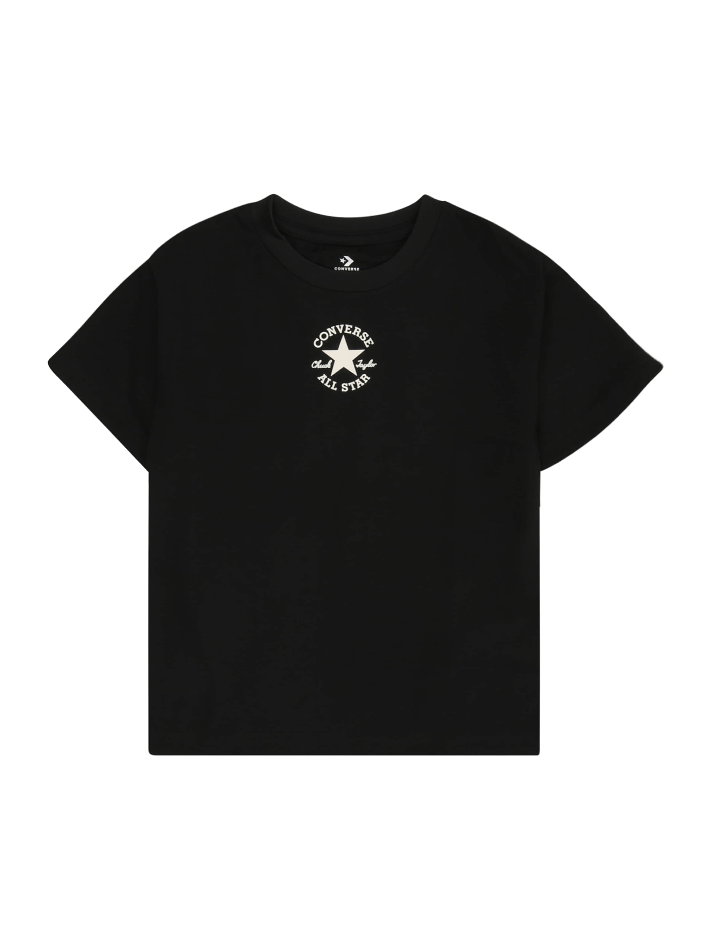 CONVERSE T-shirt i svart: framsida