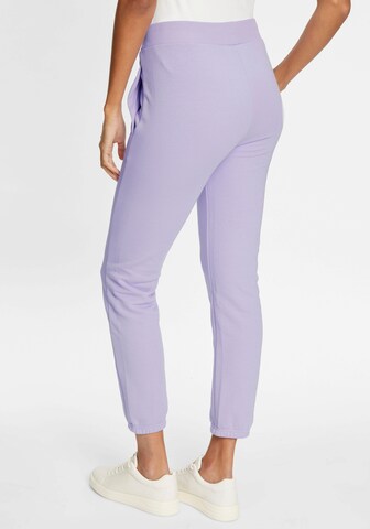 TAMARIS Tapered Pants in Purple