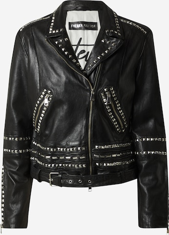 FREAKY NATION Between-Season Jacket 'Ms.Strass' in Black: front