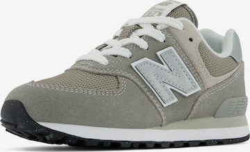 new balance حذاء رياضي '574' بلون رمادي: الأمام