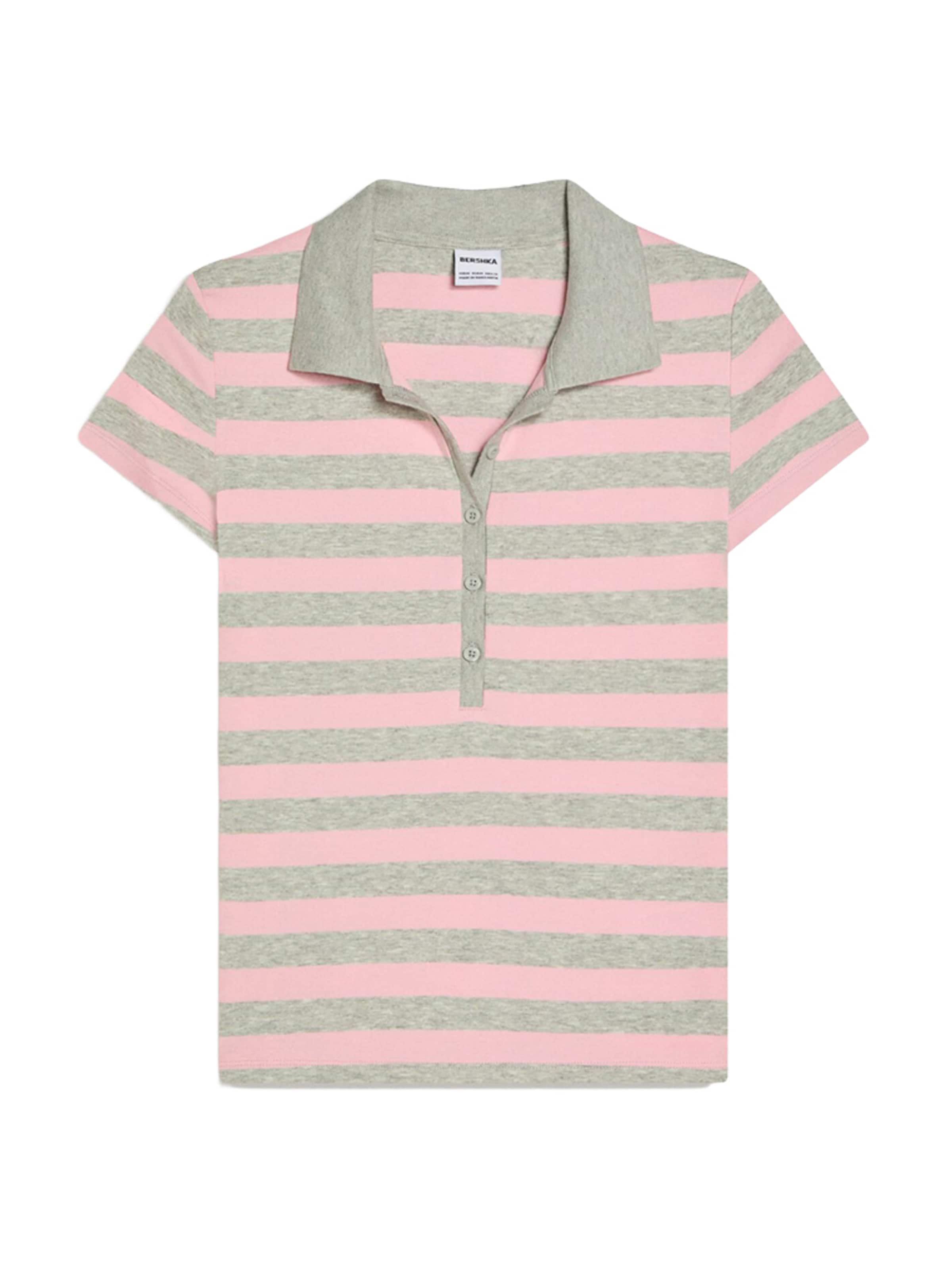 Bershka Shirt in Roze: voorkant