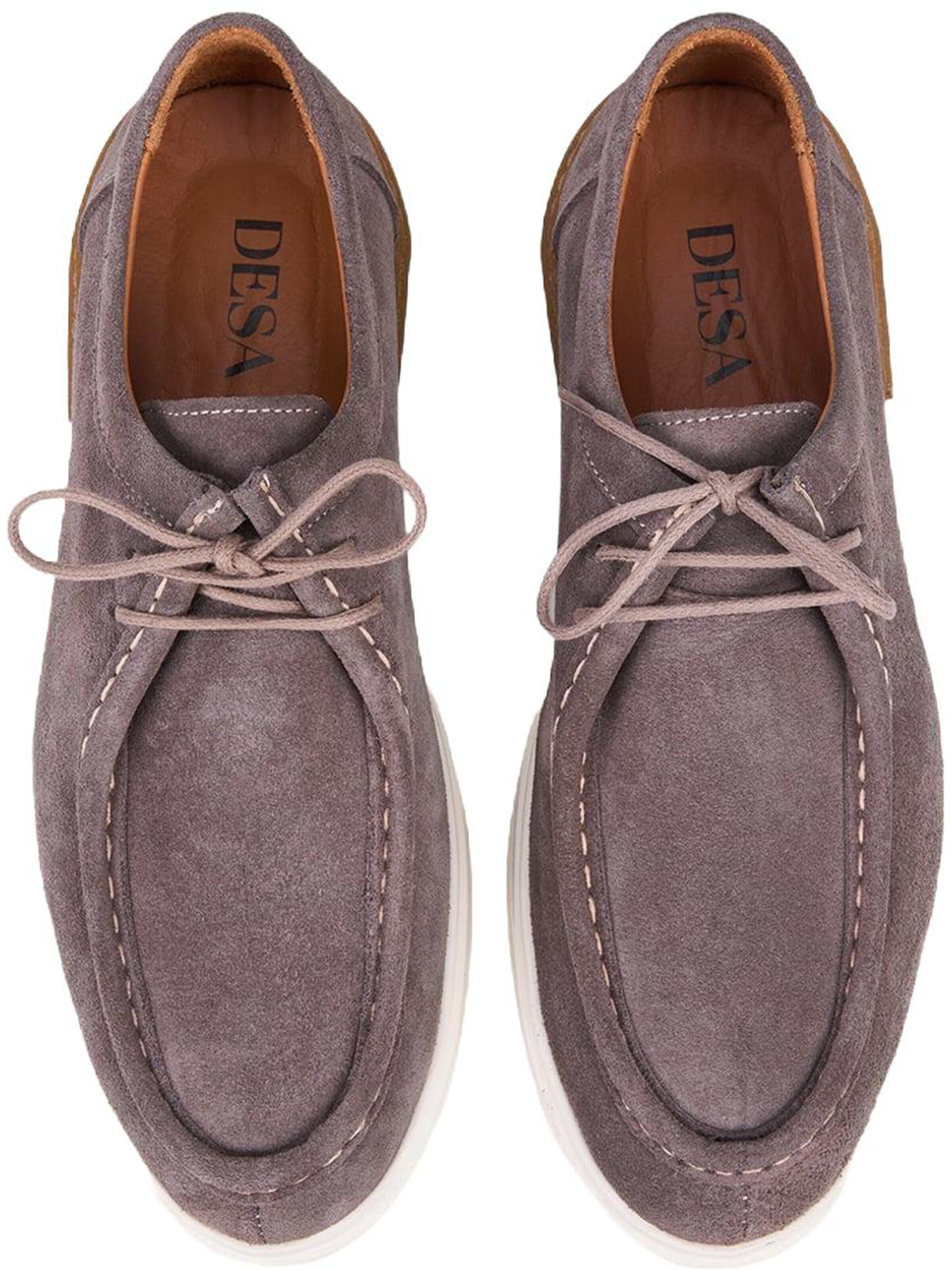Chaussure à lacets 'Spitze' Desa en gris