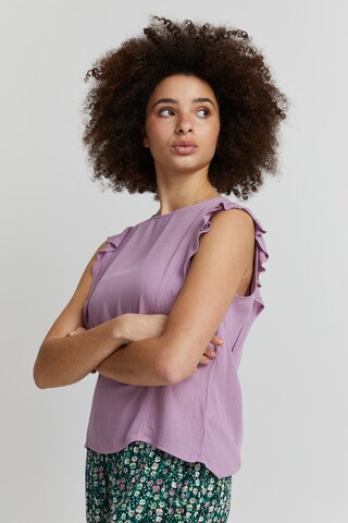 ICHI Top 'MARRAKECH' in Purple: front