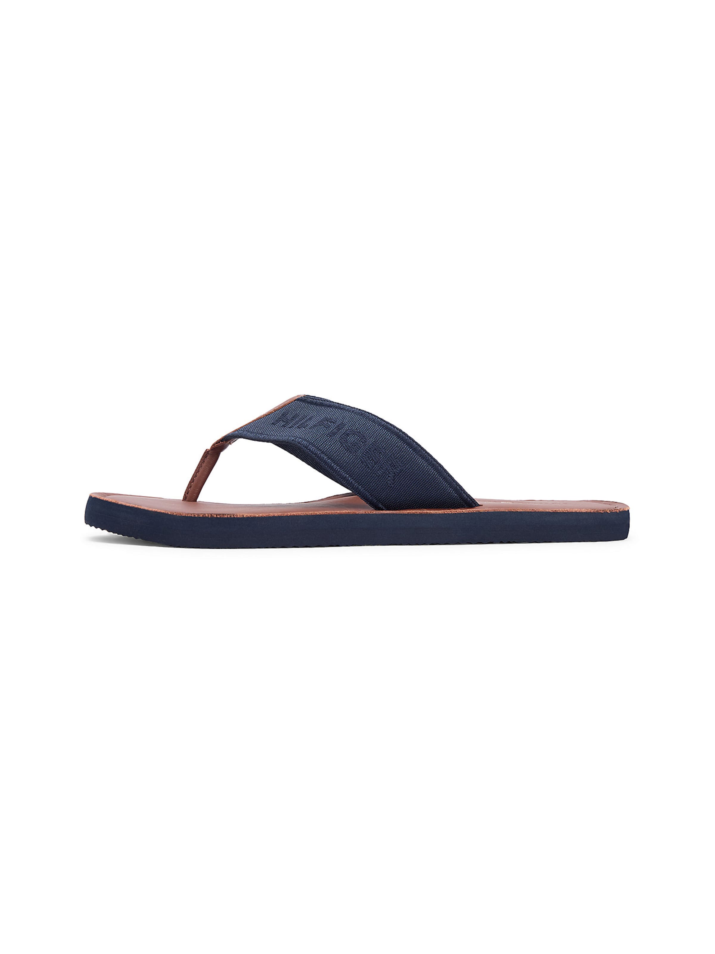Tongs TOMMY HILFIGER en bleu : devant